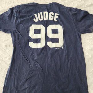 Majestic Aaron Judge 99 NY YANKEES T Shirt Large